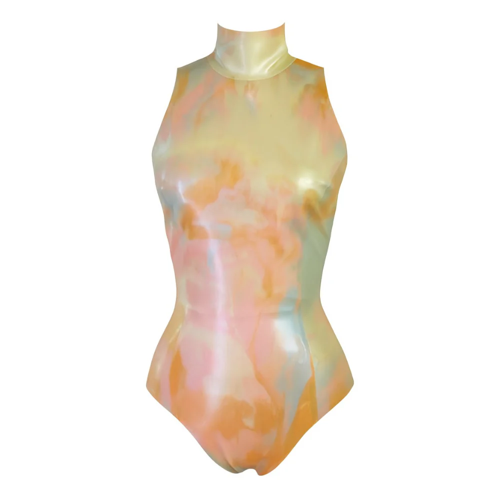 Marble Print Sleeveless Bodysuit READY TO SHIP