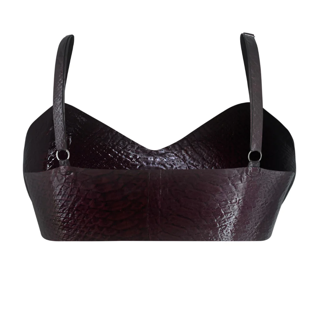 Print Touch Me Bralette Red Snake READY TO SHIP - Image 7