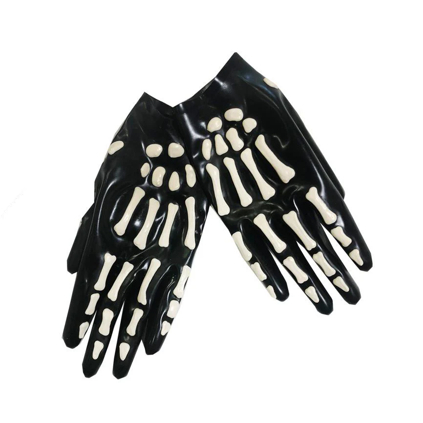 Skeleton Cropped Gloves - Image 3