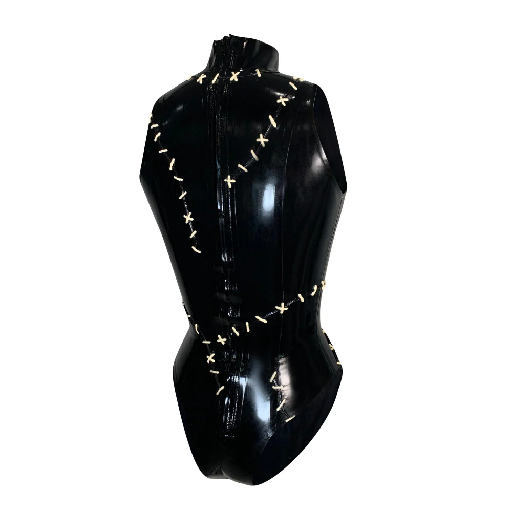Stitched Sleeveless Bodysuit - Image 5